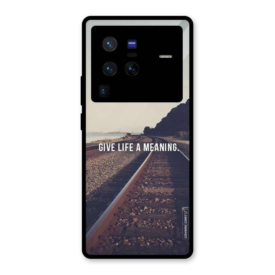 Meaning To Life Glass Back Case for Vivo X80 Pro
