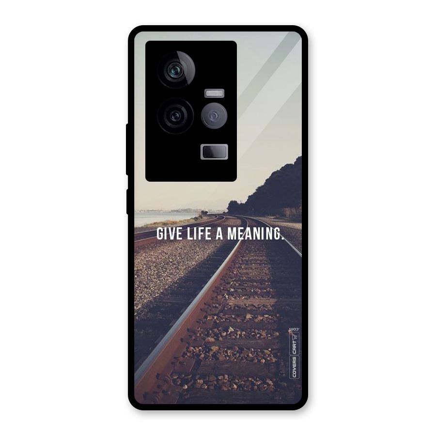 Meaning To Life Glass Back Case for Vivo iQOO 11 5G