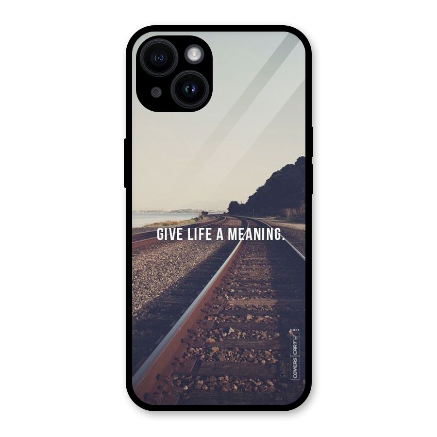 Meaning To Life Glass Back Case for iPhone 14