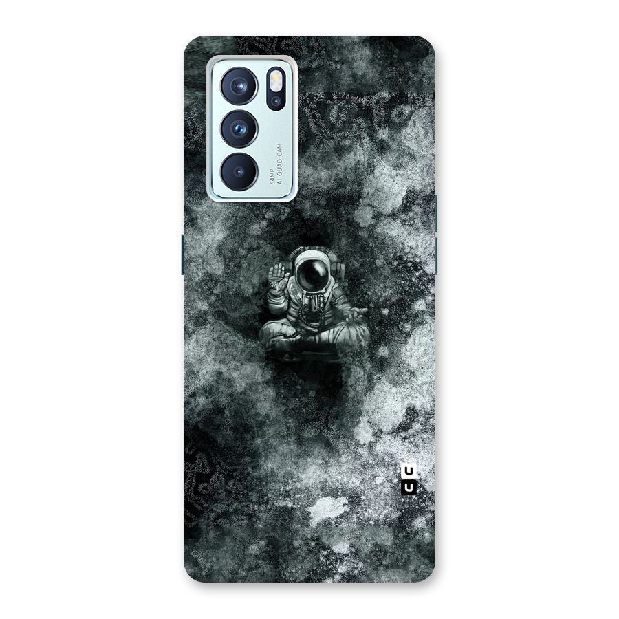 Meditating Spaceman Back Case for Oppo Reno6 Pro 5G