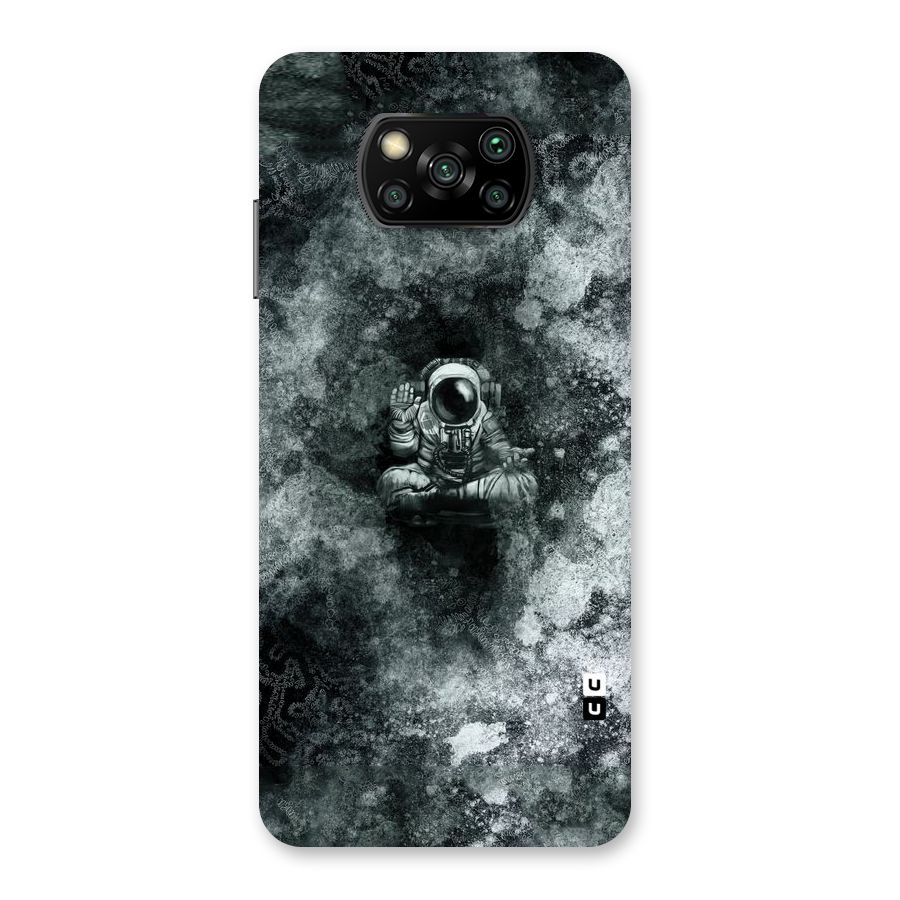 Meditating Spaceman Back Case for Poco X3