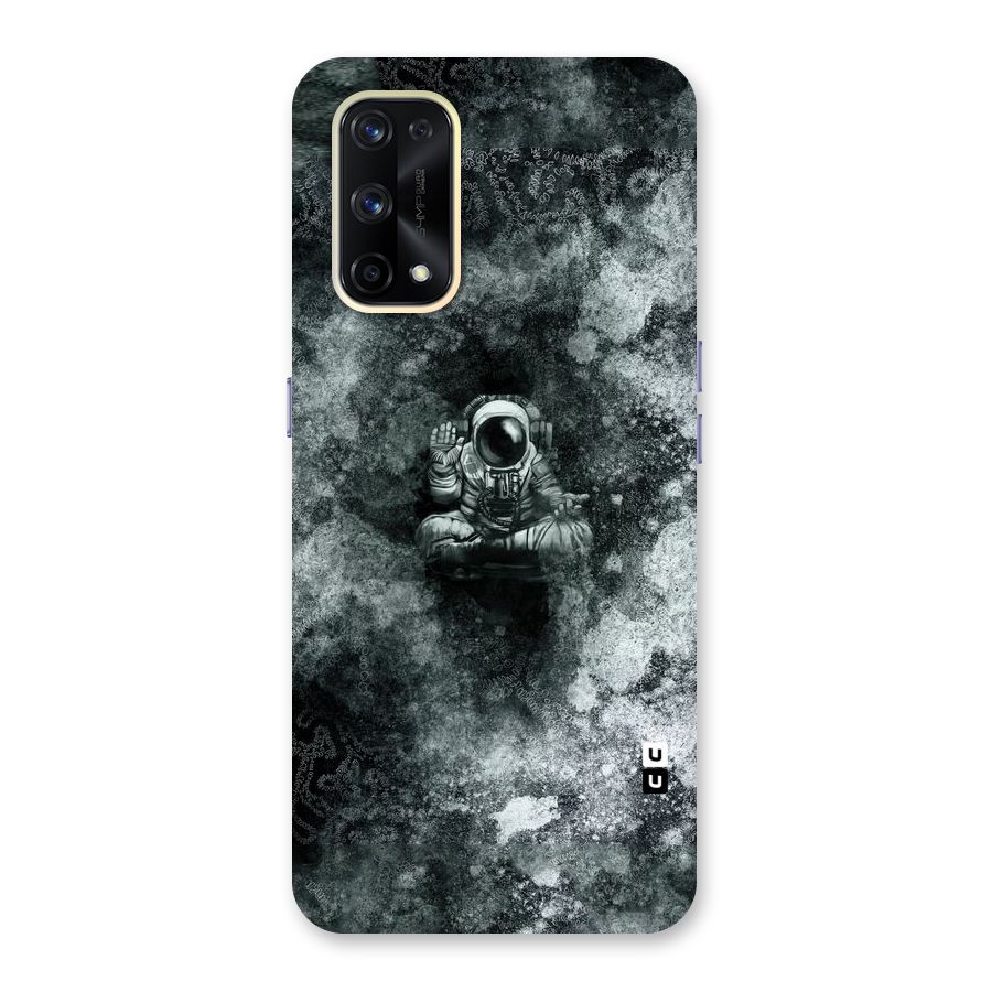 Meditating Spaceman Glass Back Case for Realme X7 Pro