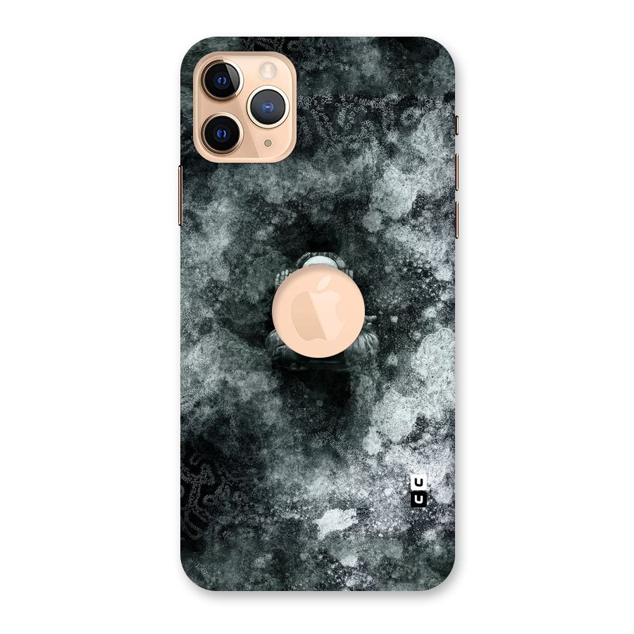 Meditating Spaceman Back Case for iPhone 11 Pro Max Logo Cut