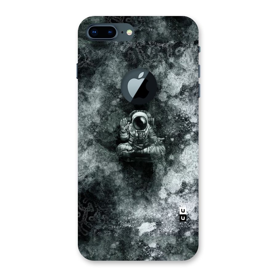 Meditating Spaceman Back Case for iPhone 7 Plus Logo Cut