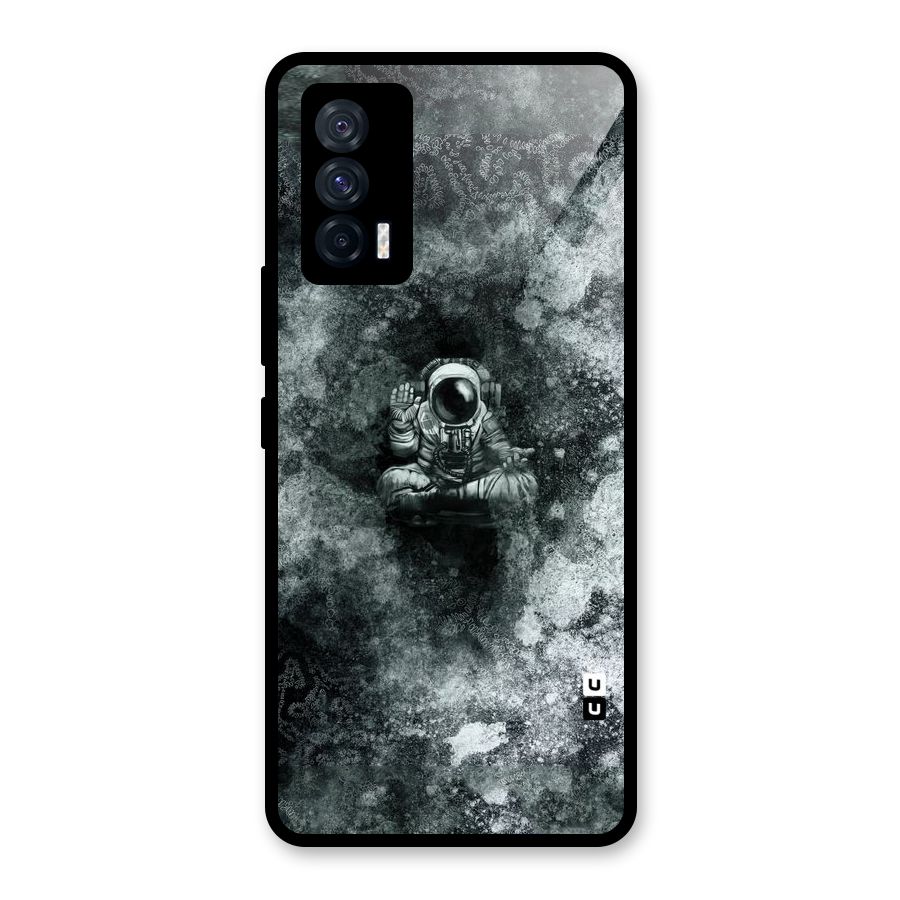 Meditating Spaceman Glass Back Case for Vivo iQOO 7 5G