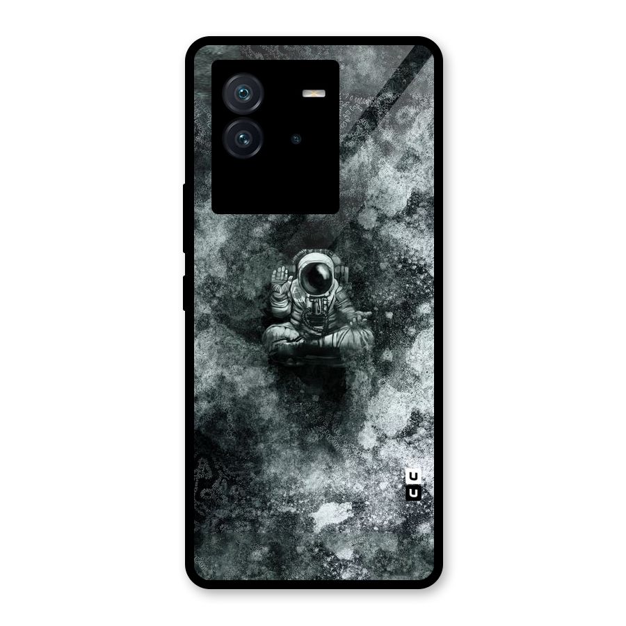 Meditating Spaceman Glass Back Case for Vivo iQOO Neo 6 5G