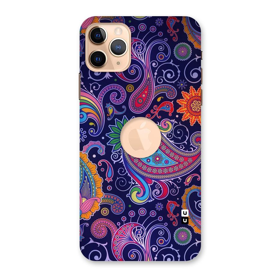 Mehendi Pattern Back Case for iPhone 11 Pro Max Logo Cut