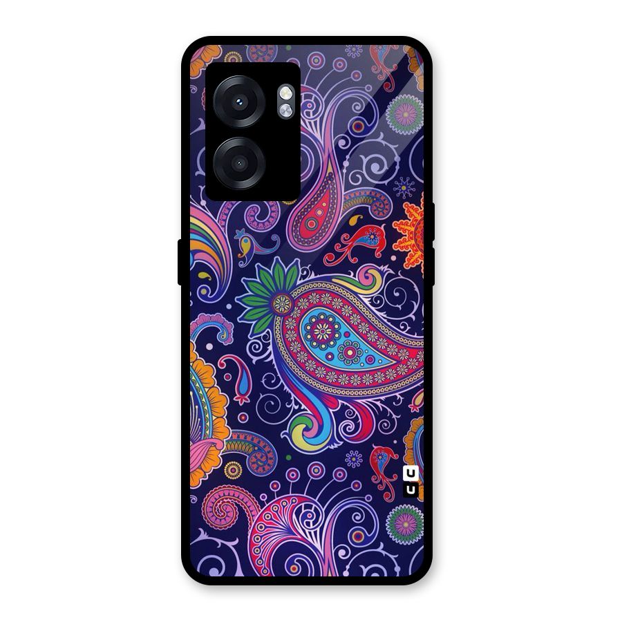 Mehendi Pattern Glass Back Case for Realme Narzo 50 5G