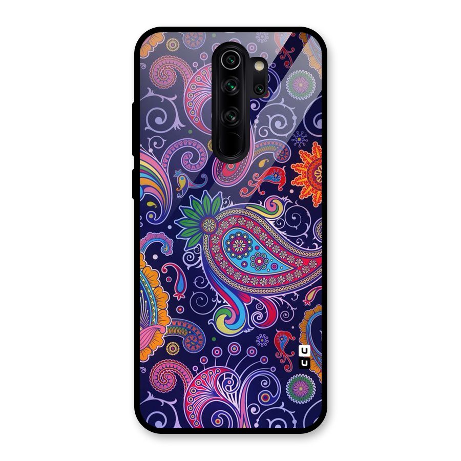 Mehendi Pattern Glass Back Case for Redmi Note 8 Pro