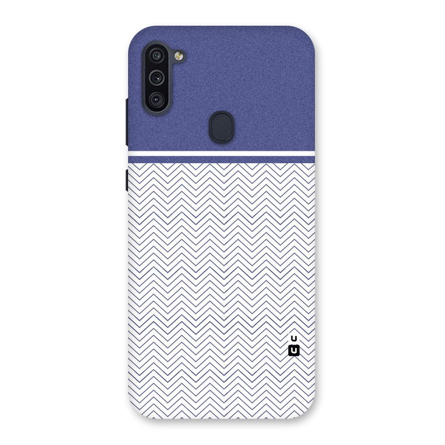 Melange Striped Pattern Back Case for Galaxy M11