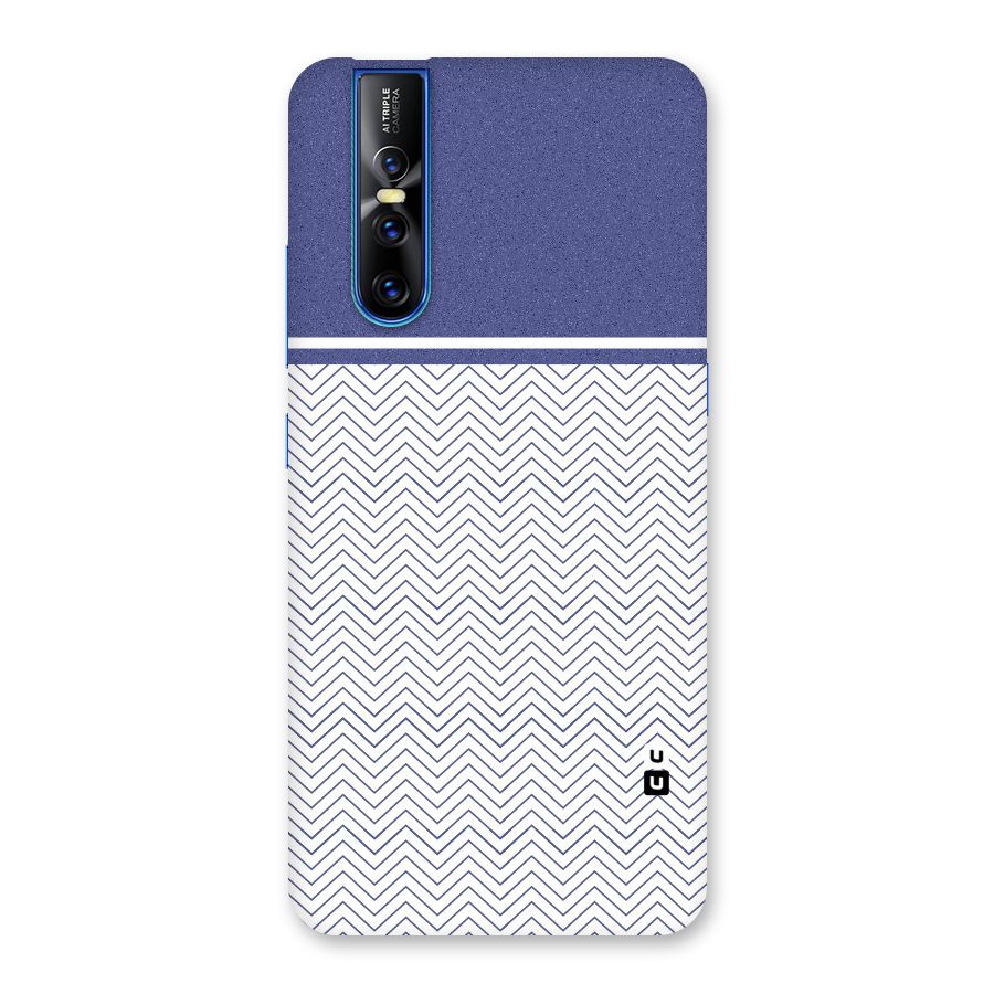 Melange Striped Pattern Back Case for Vivo V15 Pro