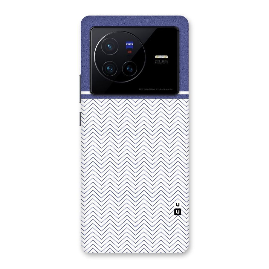 Melange Striped Pattern Back Case for Vivo X80