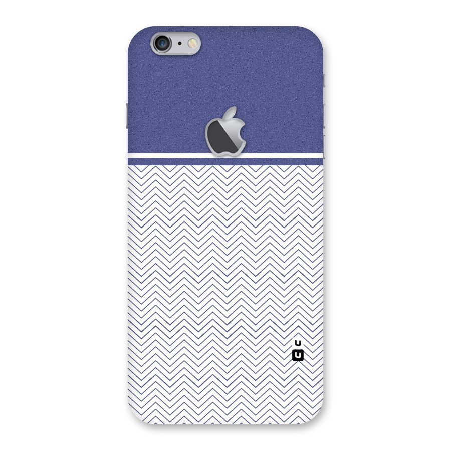 Melange Striped Pattern Back Case for iPhone 6 Plus 6S Plus Logo Cut