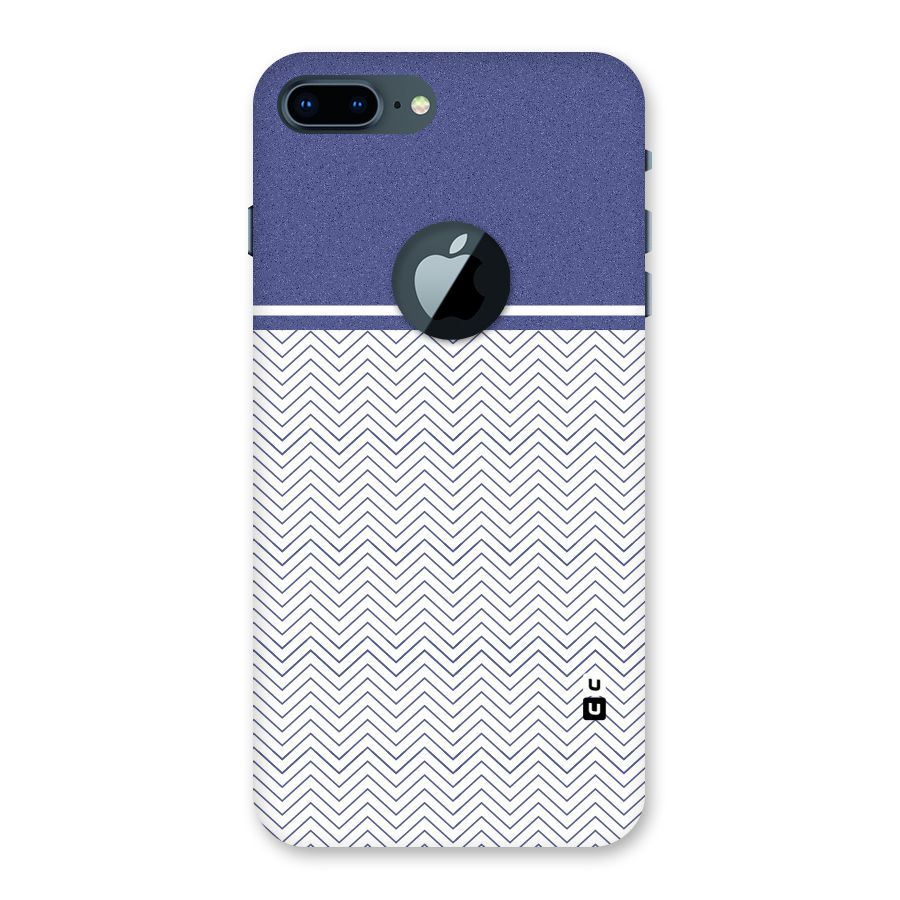 Melange Striped Pattern Back Case for iPhone 7 Plus Logo Cut