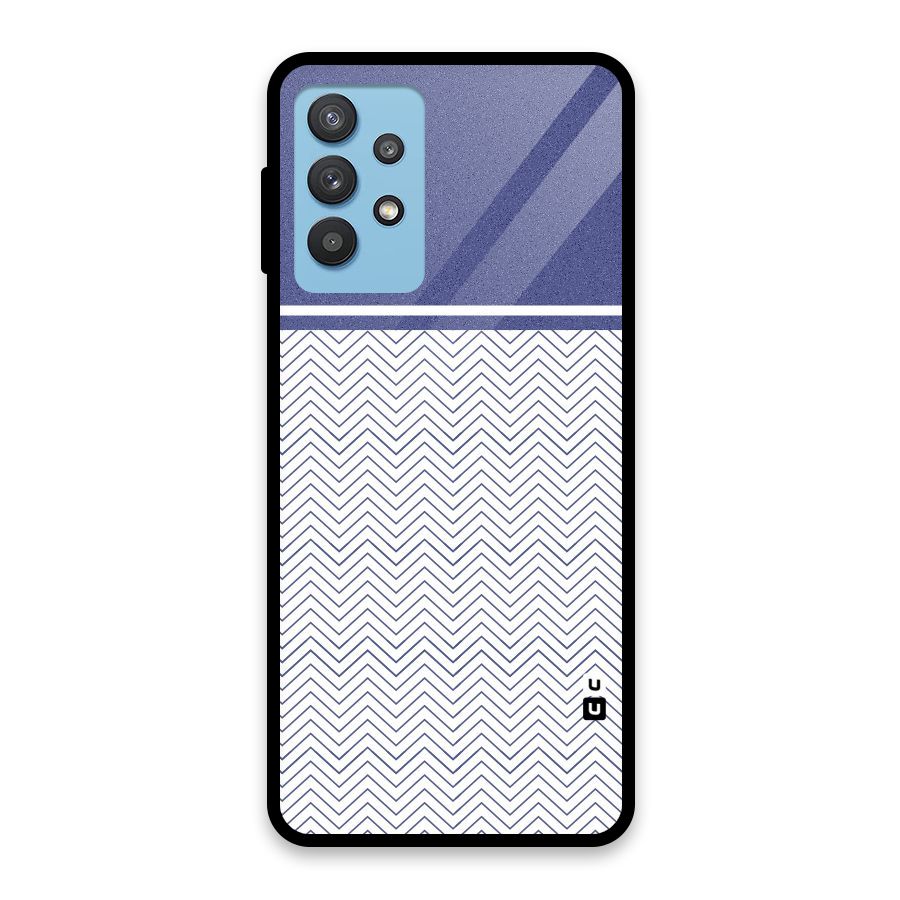 Melange Striped Pattern Glass Back Case for Galaxy M32 5G