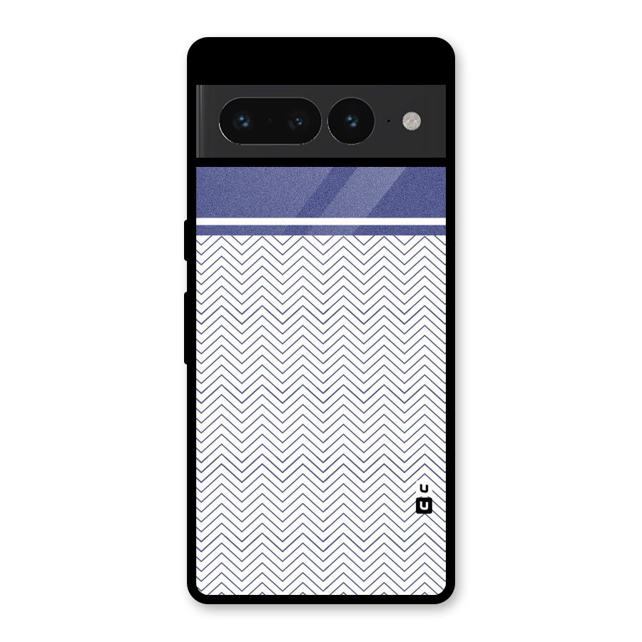 Melange Striped Pattern Glass Back Case for Google Pixel 7 Pro