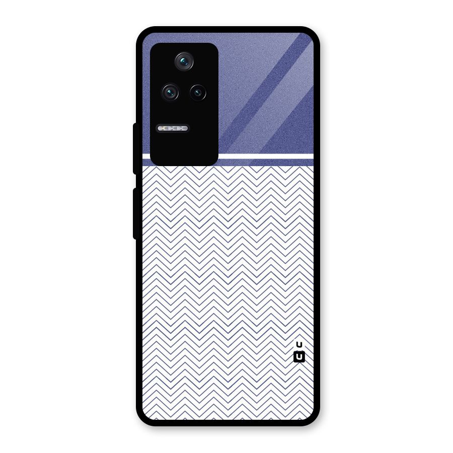 Melange Striped Pattern Glass Back Case for Poco F4 5G