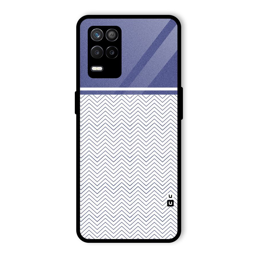 Melange Striped Pattern Glass Back Case for Realme 8 5G