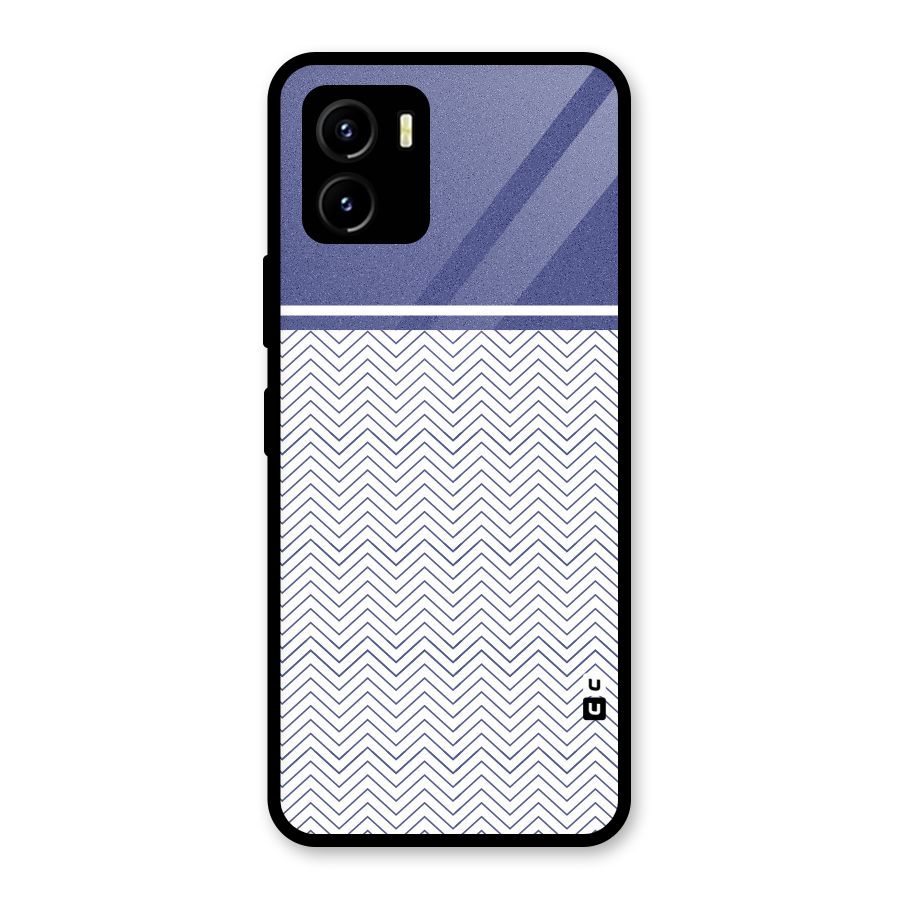 Melange Striped Pattern Glass Back Case for Vivo Y15s