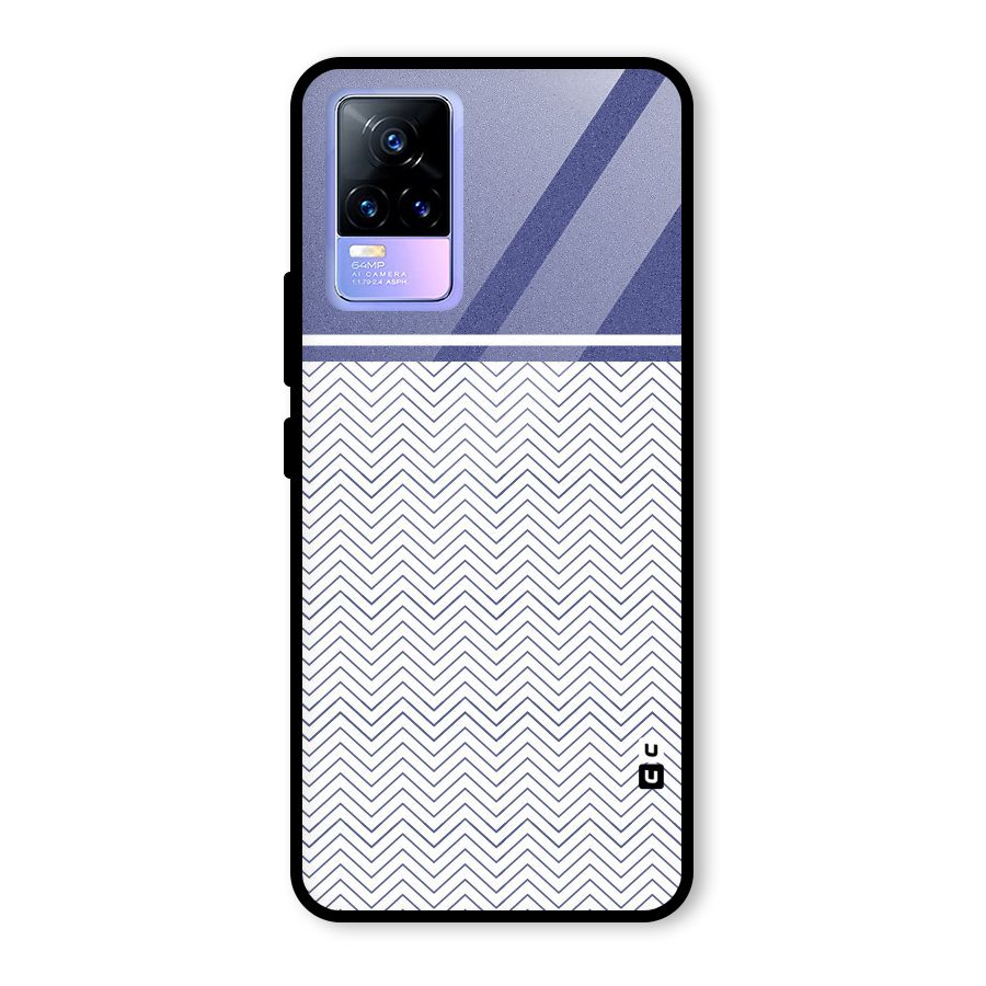 Melange Striped Pattern Glass Back Case for Vivo Y73