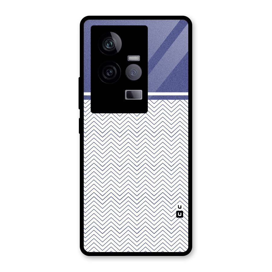 Melange Striped Pattern Glass Back Case for Vivo iQOO 11 5G