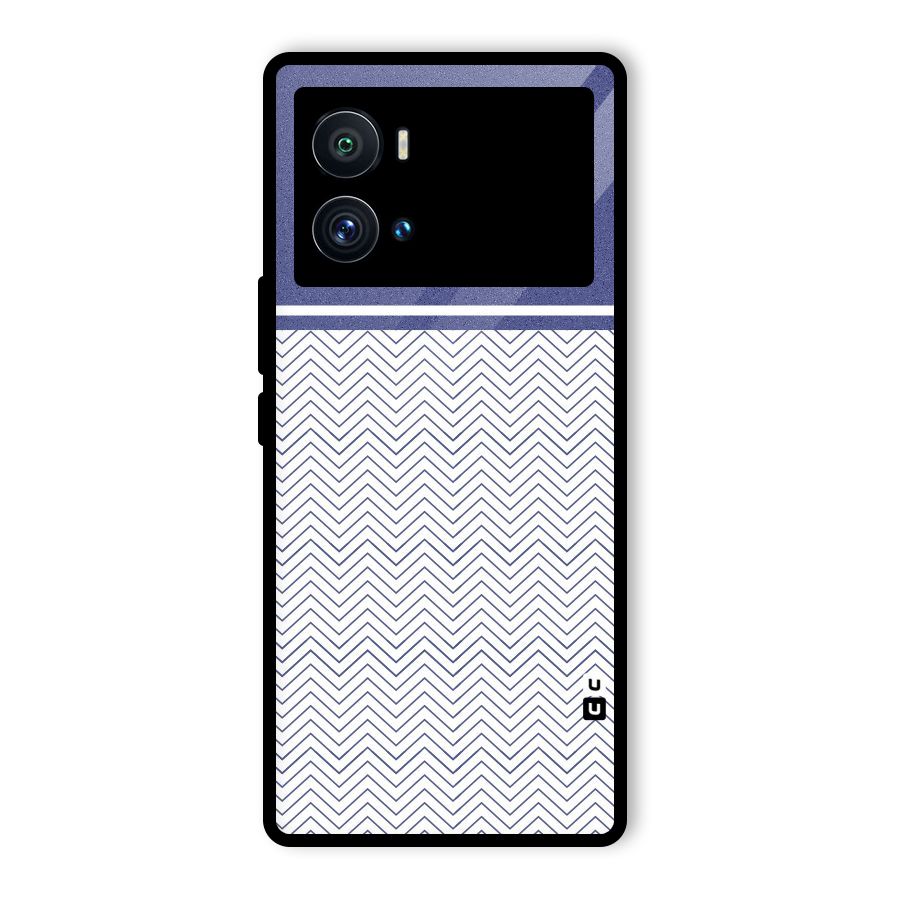Melange Striped Pattern Glass Back Case for Vivo iQOO 9 Pro