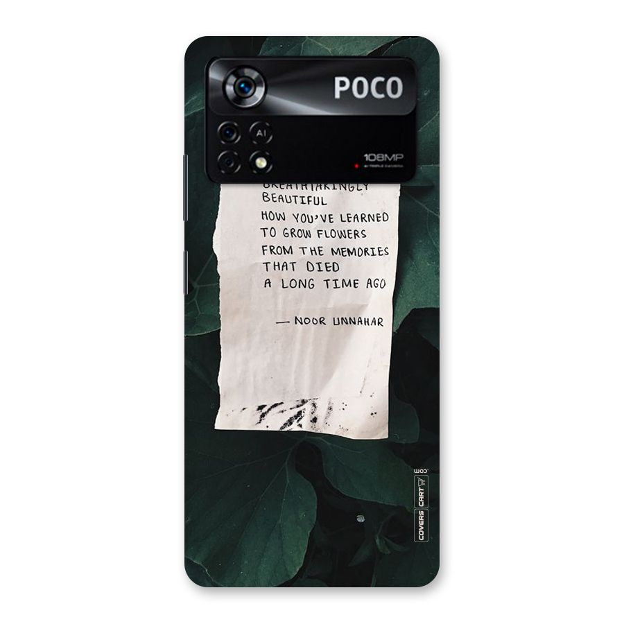 Memories Back Case for Poco X4 Pro 5G