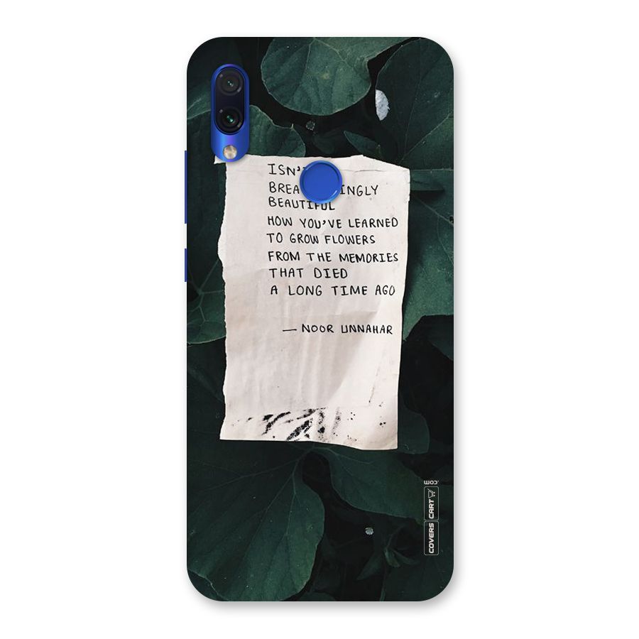 Memories Back Case for Redmi Note 7