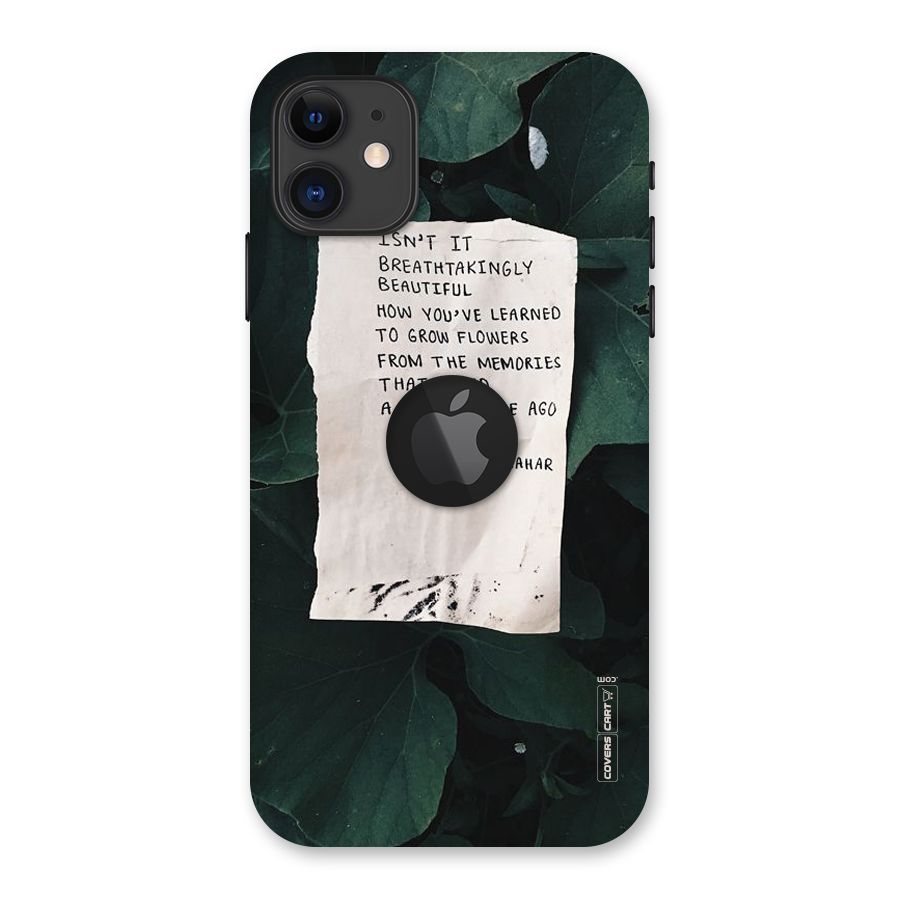 Memories Back Case for iPhone 11 Logo Cut