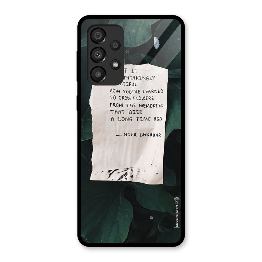 Memories Glass Back Case for Galaxy A33 5G
