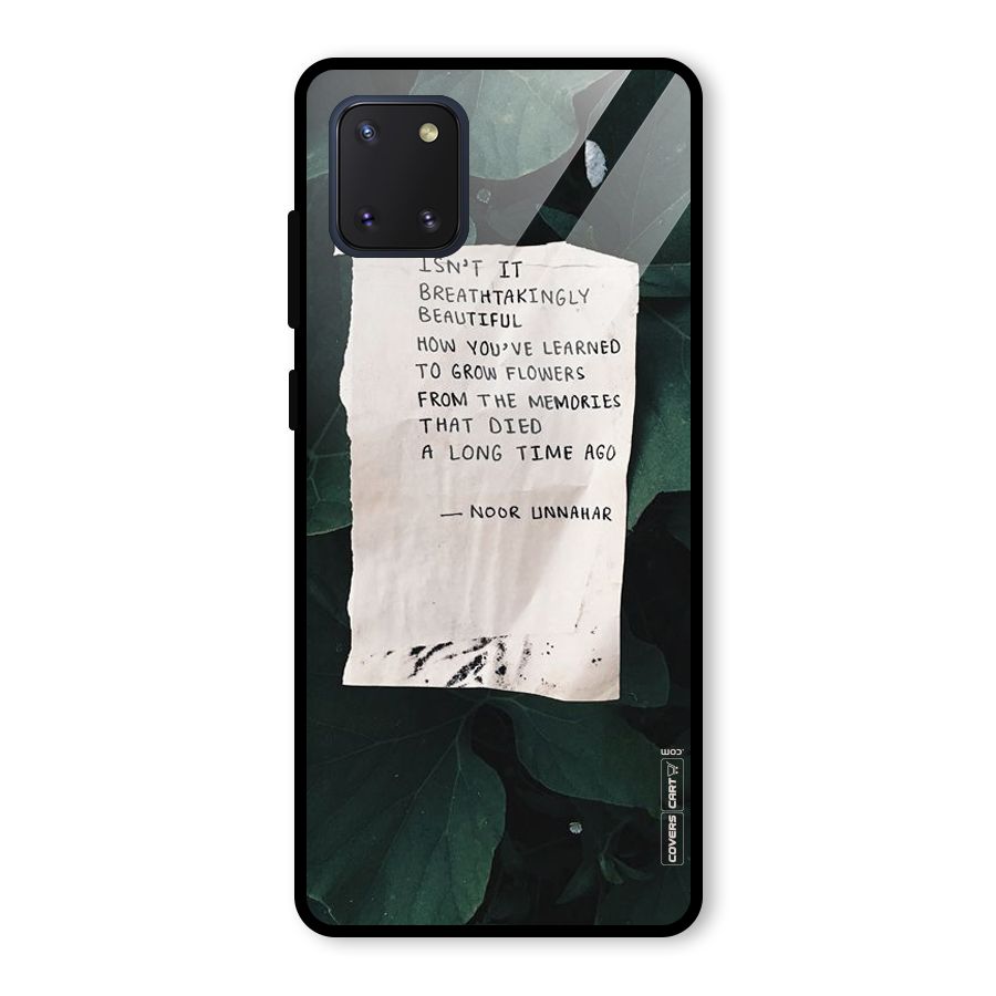 Memories Glass Back Case for Galaxy Note 10 Lite