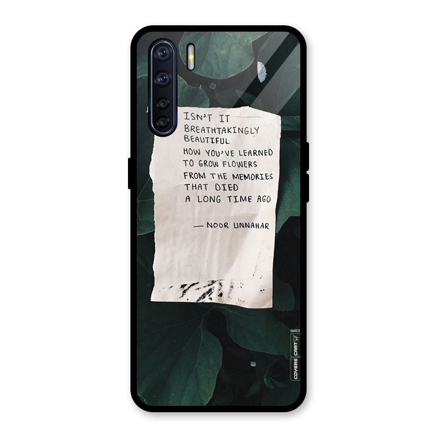 Memories Glass Back Case for Oppo F15