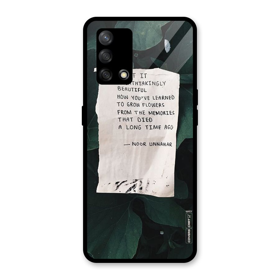 Memories Glass Back Case for Oppo F19