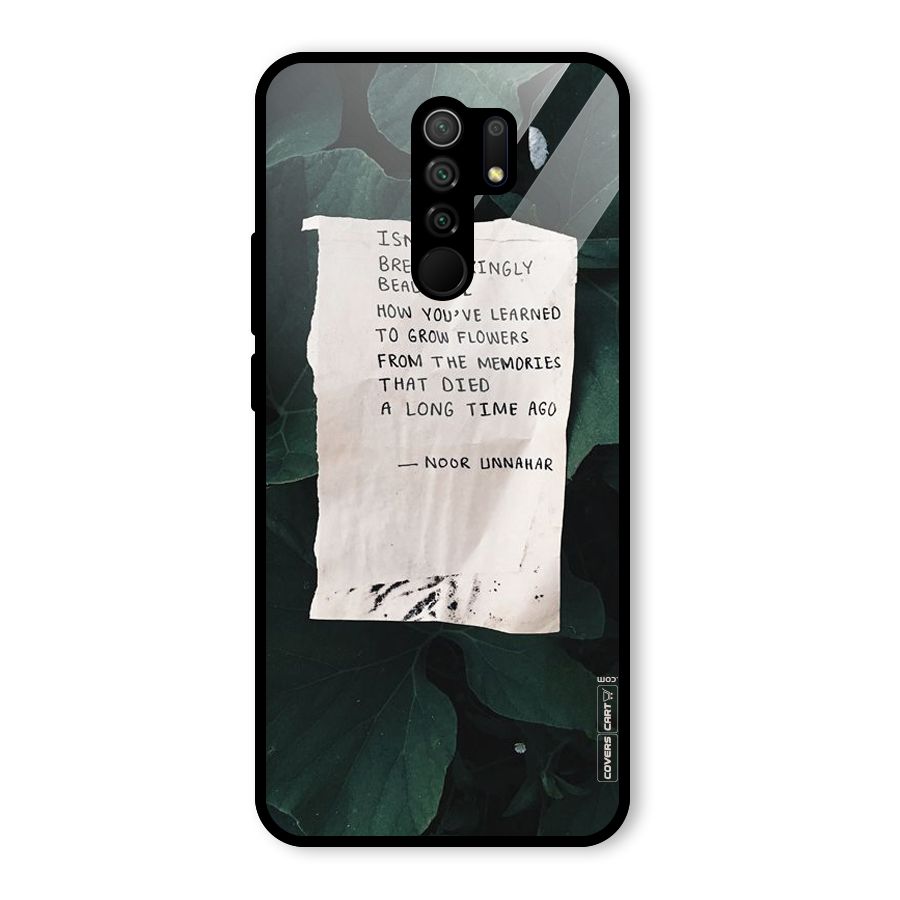 Memories Glass Back Case for Poco M2