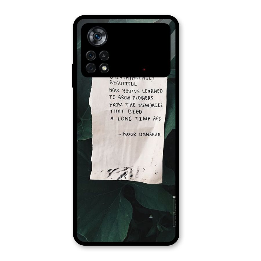 Memories Glass Back Case for Poco X4 Pro 5G