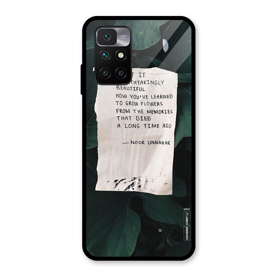 Memories Glass Back Case for Redmi 10 Prime