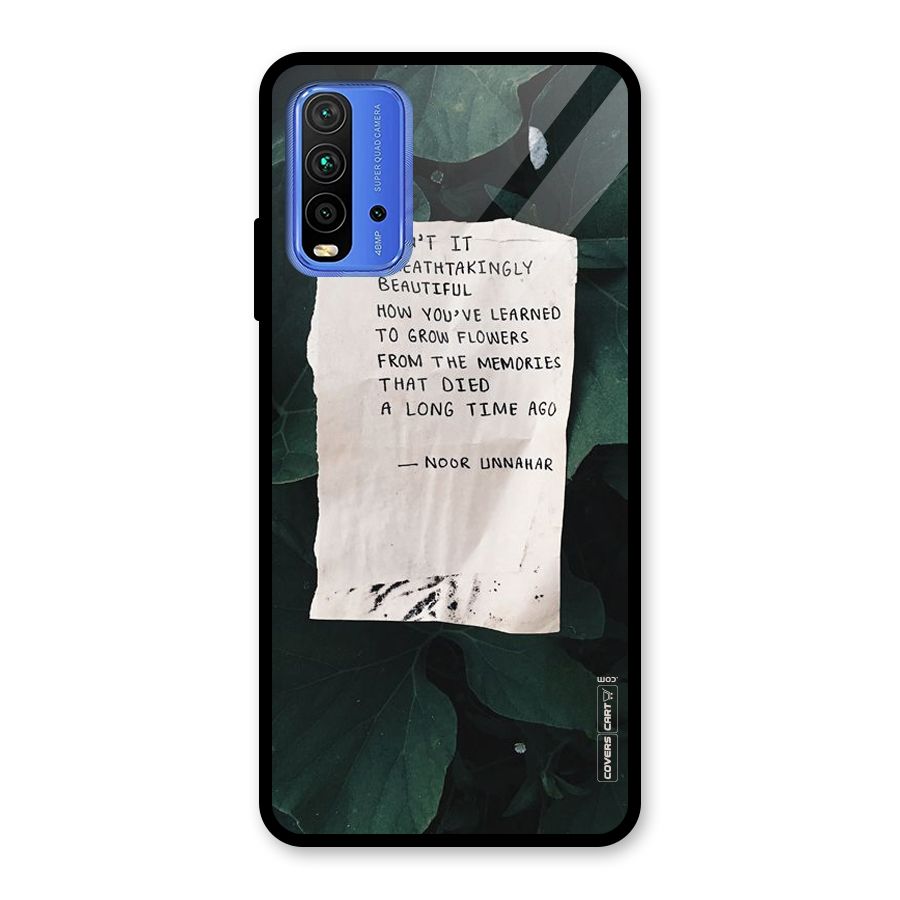 Memories Glass Back Case for Redmi 9 Power