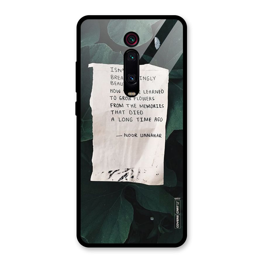 Memories Glass Back Case for Redmi K20 Pro
