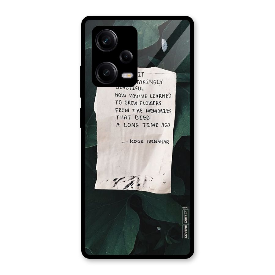 Memories Glass Back Case for Redmi Note 12 Pro