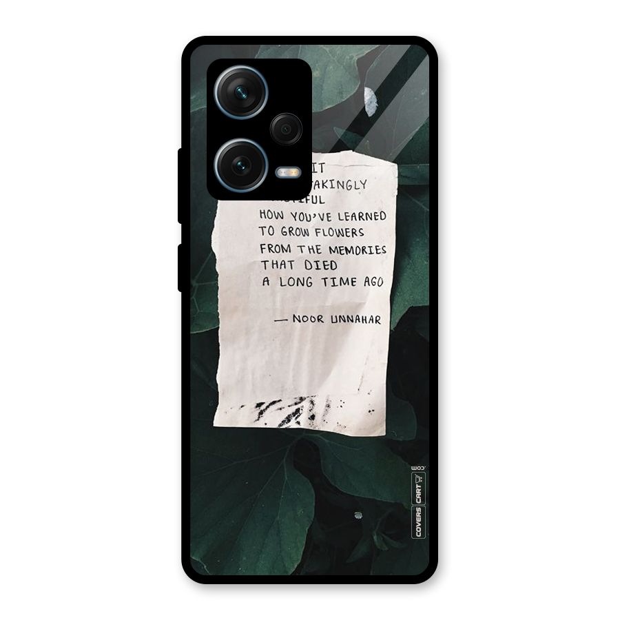 Memories Glass Back Case for Redmi Note 12 Pro Plus 5G