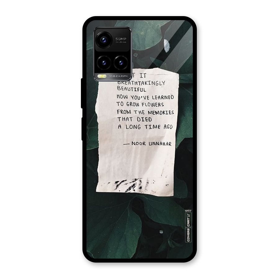 Memories Glass Back Case for Vivo Y21A