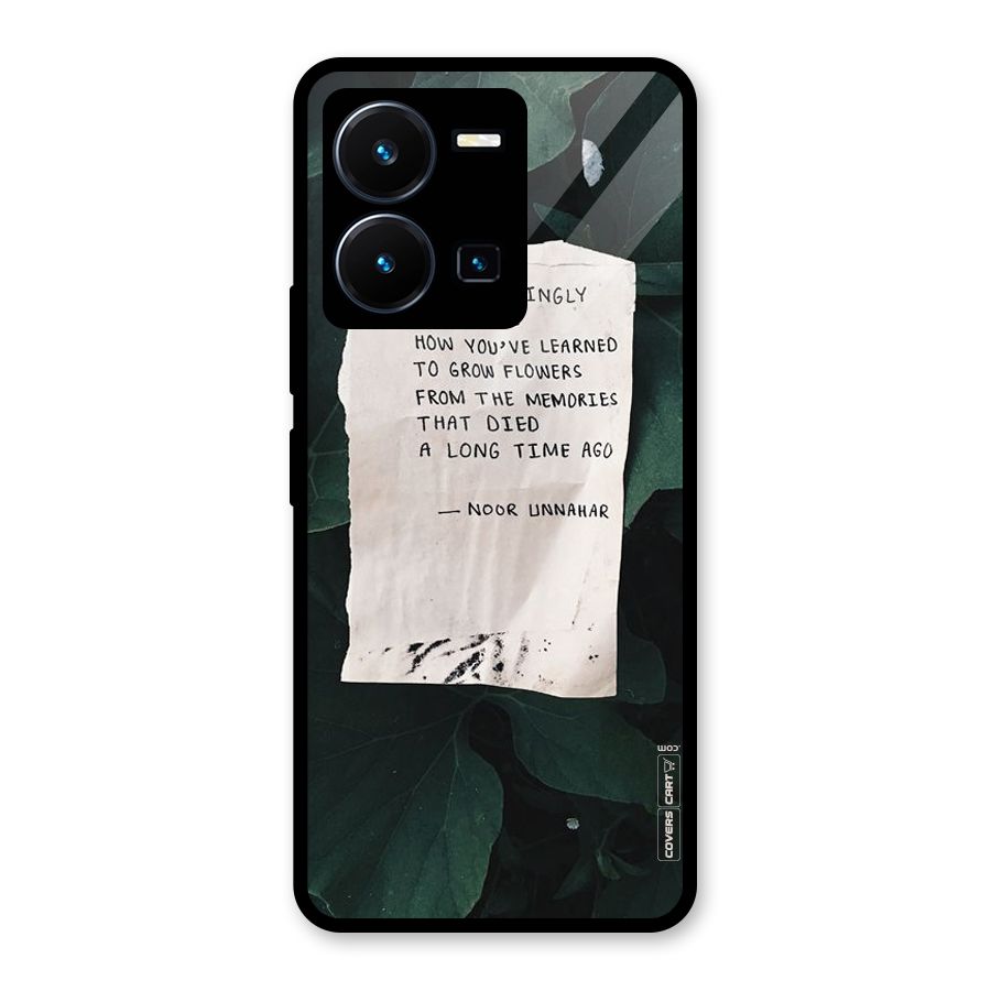 Memories Glass Back Case for Vivo Y35