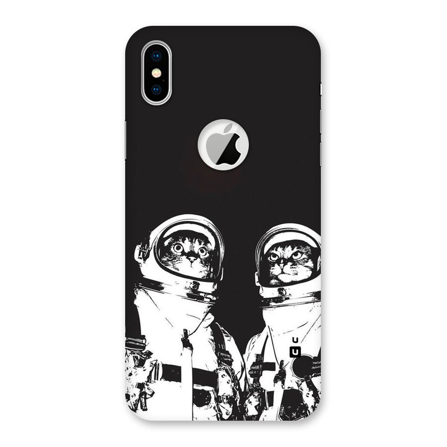 Meow Moon Back Case for iPhone XS Logo Cut