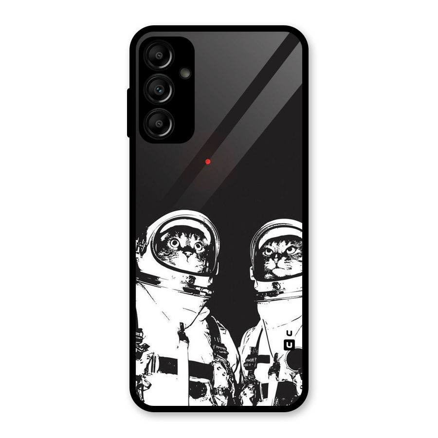 Meow Moon Glass Back Case for Galaxy A14 5G