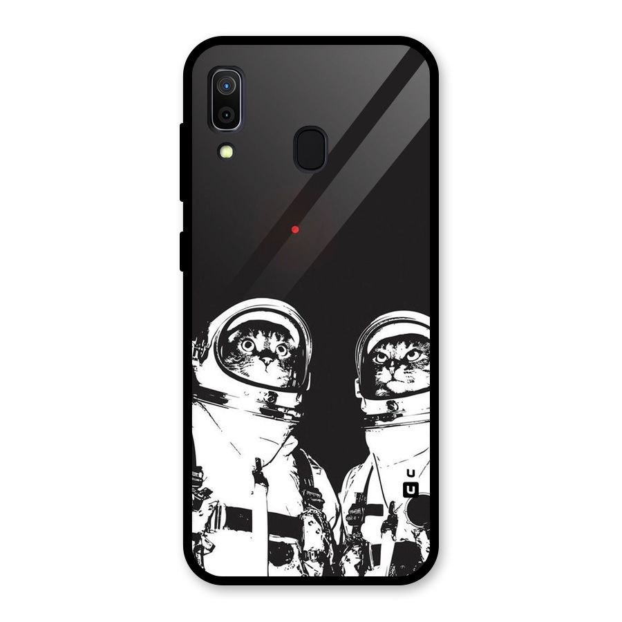Meow Moon Glass Back Case for Galaxy A30