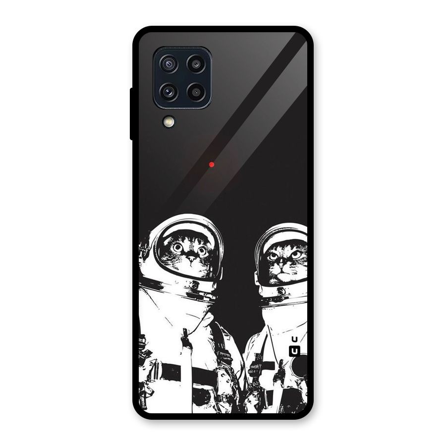 Meow Moon Glass Back Case for Galaxy M32