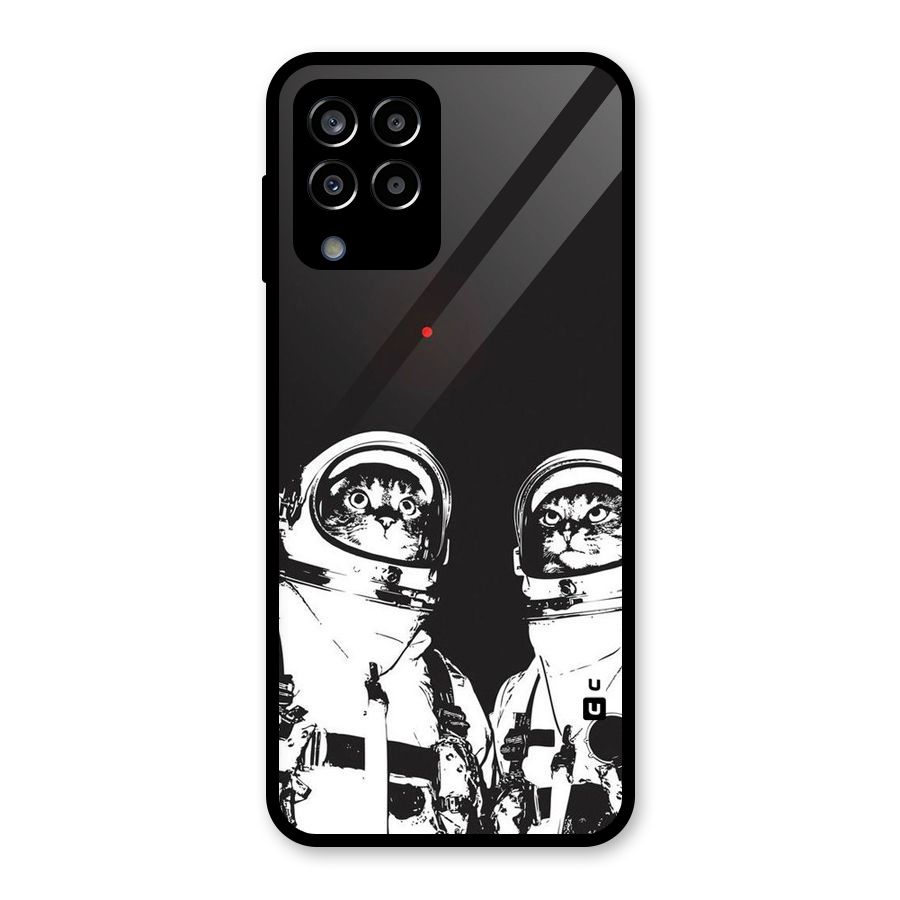 Meow Moon Glass Back Case for Galaxy M33