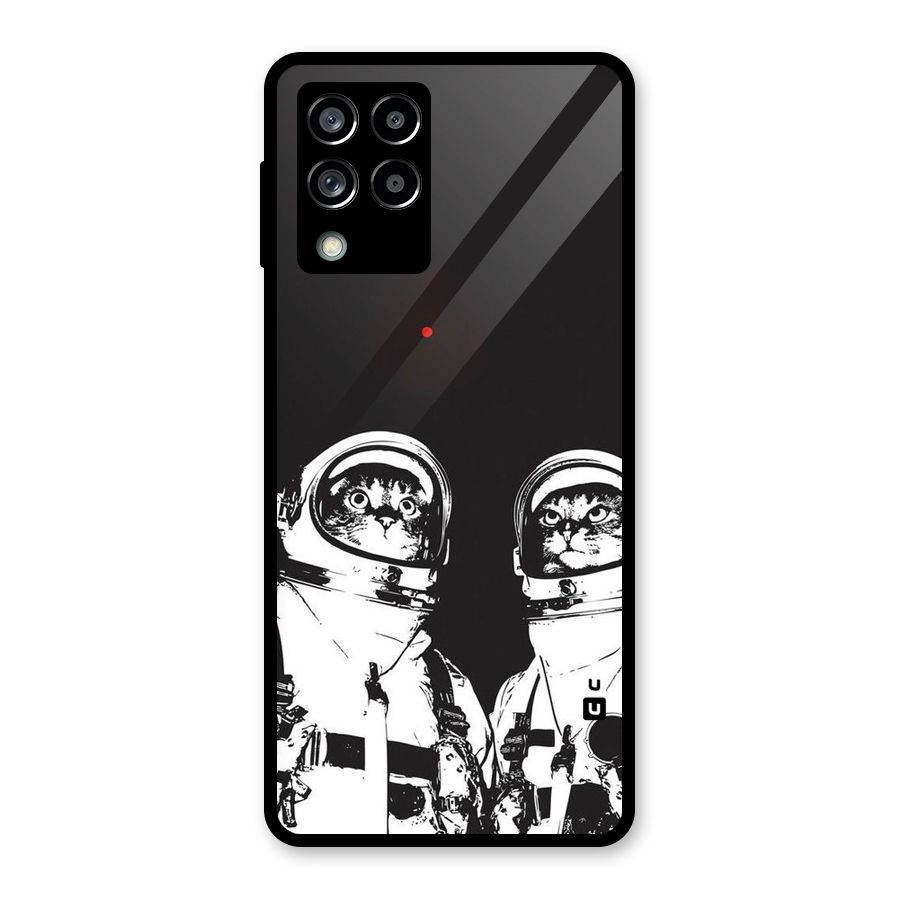 Meow Moon Glass Back Case for Galaxy M53 5G