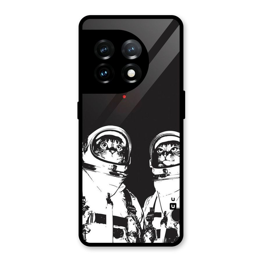Meow Moon Glass Back Case for OnePlus 11