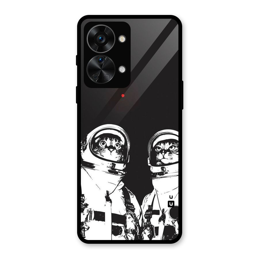 Meow Moon Glass Back Case for OnePlus Nord 2T